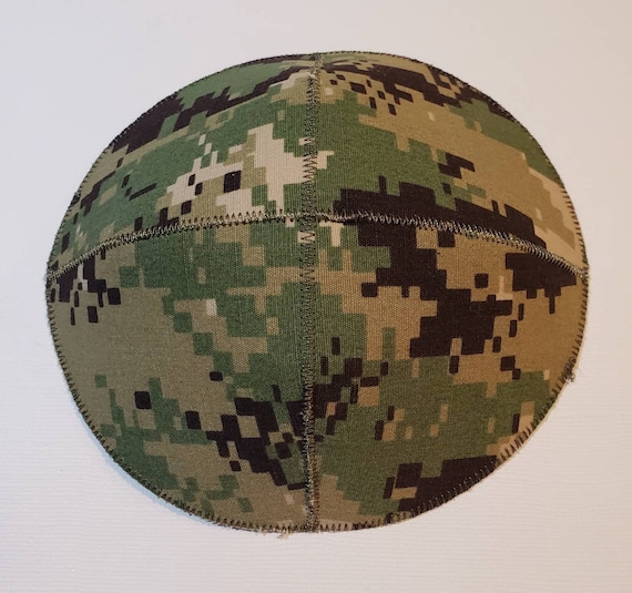 NWU3 AOR2 Navy Woodland Digital Camo Saucer Kippah Yarmulke