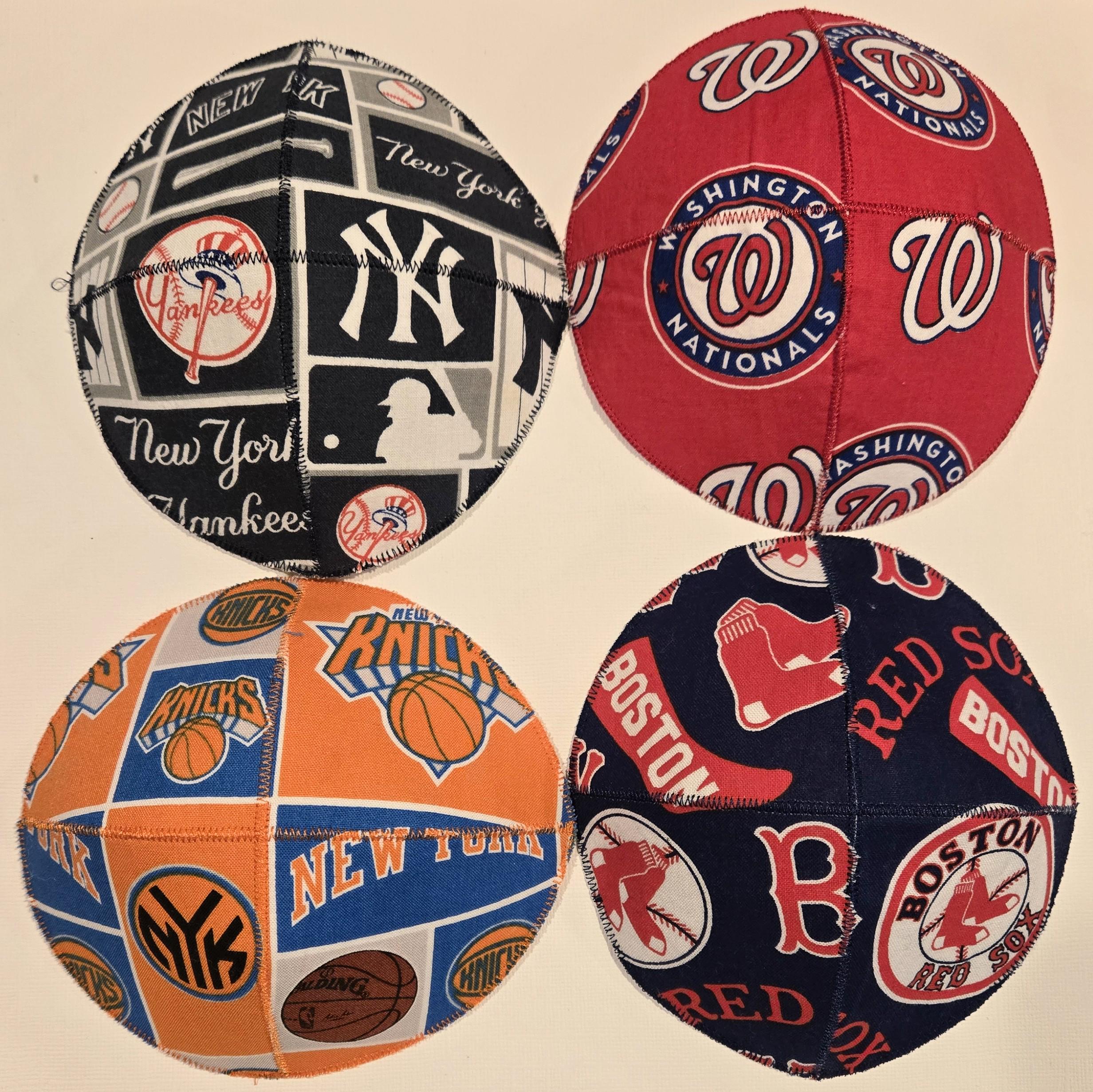 Sports Teams Kippah Yarmulke Saucer Style Football, Baseball