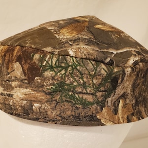 Realtree Camo Kippah Yarmulke Cotton Fabric Reversible, Washable