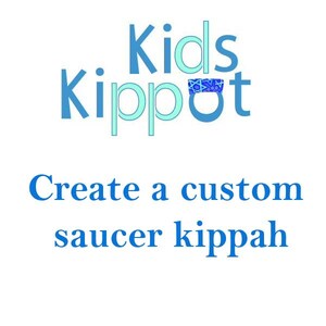 Create your own Custom Kippah Yarmulke Saucer Style Printed Fabrics, Logos, Pictures