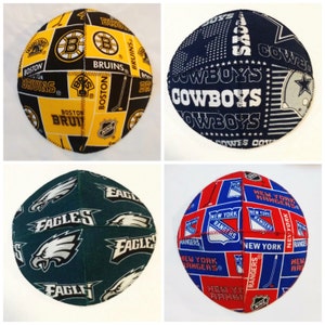 Sports Teams Kippah Yarmulke Saucer Style Football, Baseball, Basketball and Hockey Fan imagem 6