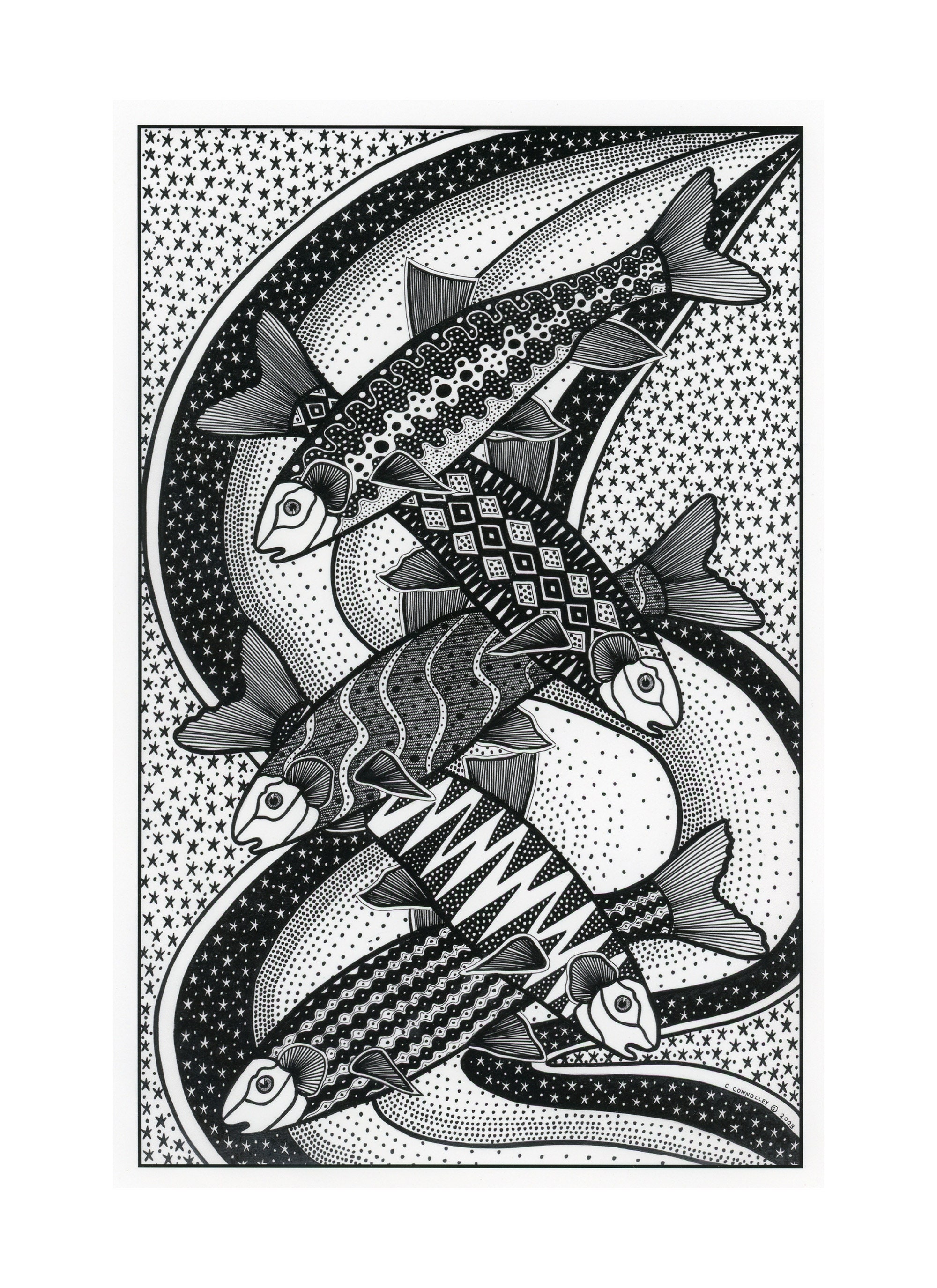 Стилизованная рыбка картинки