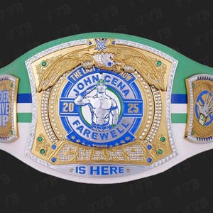John Cena World Heavyweight Spinner Championship Belts City Editions Indianapolis, Toronto, London, Las Vegas,Glasgow,Los Angeles &Brussels