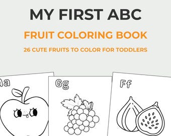 Kinder Alphabet Malvorlagen | ABC Malbuch für Kinder | Lern- & Vorschul-Arbeitsblätter | Spaß Kinder Alphabet Malvorlagen Printable