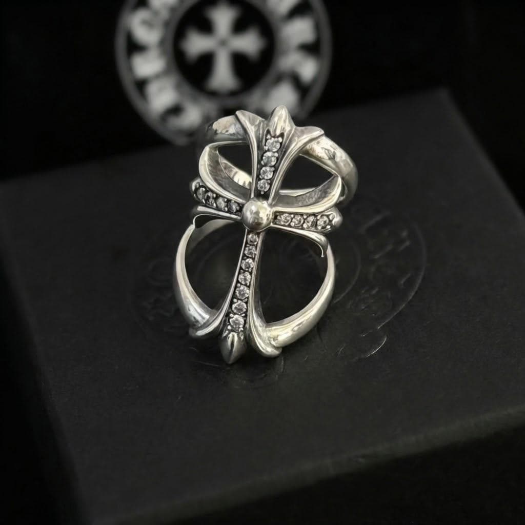 Chrome Hearts Infinity Cross Ring - Etsy