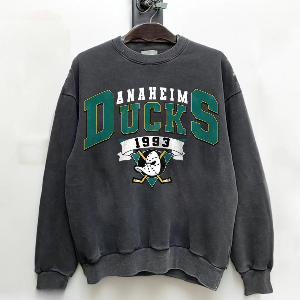 Mighty Ducks Anaheim Men's Raglan Black Size S-2XL