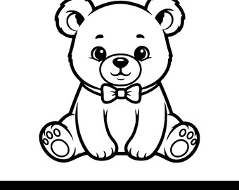 Cute Baby Bear Svg