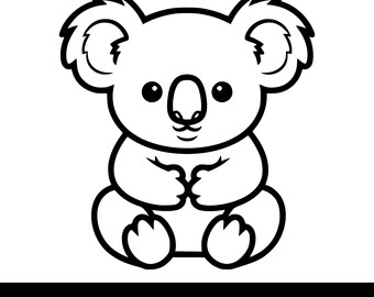 Cute Koala Baby Svg