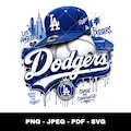 Dodgers Baseball PNG, Game Day Apparel, LA Dodgers, Baseball Gifts, Dodgers Game Day, Digital Download product logo