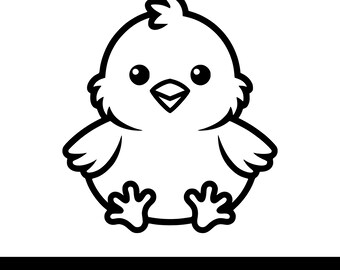 Cute Baby Chick Svg