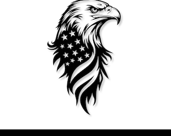 Eagle American Flag SVG PNG, Eagle American Flag, Freedom, Cricut, Instant Download