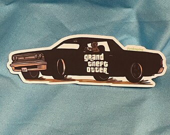 Big Vehicle Burglary Otter 4” sticker