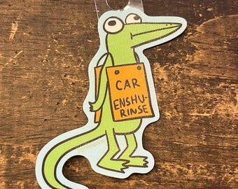 Car “insurance” lizard sticker