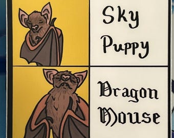 Dragon Mouse bat meme sticker