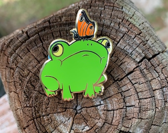 Butterfly Frog Enamel Pin