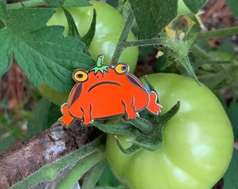 Tomato Frog Enamel Pin