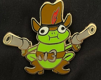 Cowboy Frog Enamel Pin