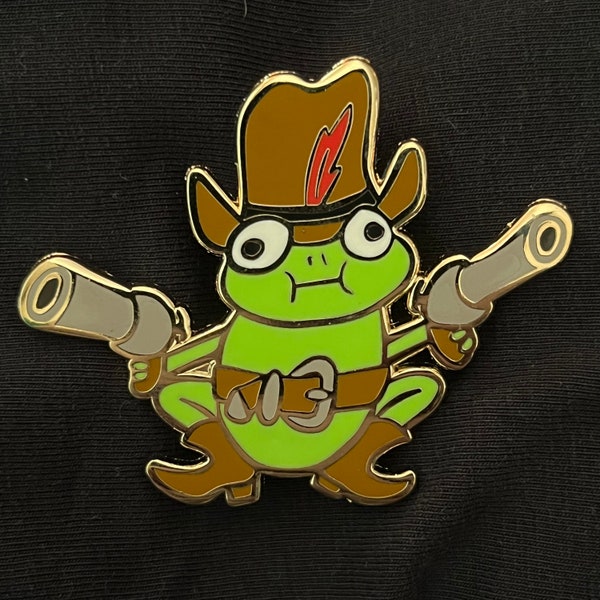 Cowboy Frog Enamel Pin