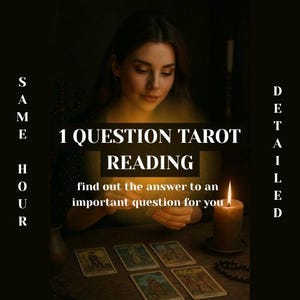 One Question Tarot Reading/ Tarot Reading/ Love Tarot Reading/ Career Tarot Reading/ Blind Tarot Reading/ Same Hour/ Advice from Universe