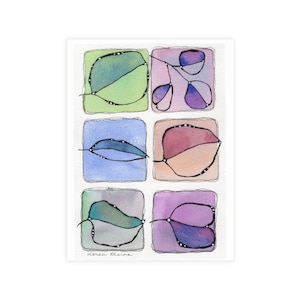 Künstlerische Postkarten-Bundles, buntes Aquarell-Design, Briefpapier-Set, einzigartige Grußkarten, ideal für Feiern