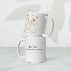 Scorpio zodiac mug