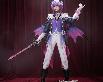 原神 ドゥリン コスプレセット - ウィッグ、コスチューム、武器、尻尾