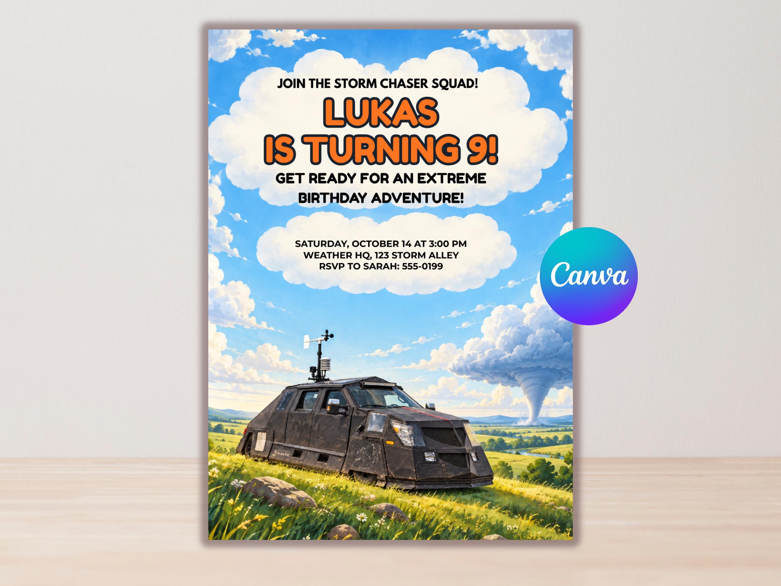 Storm Chaser Invitation - Etsy