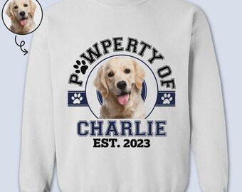 Custom Photo Pawperty Of - Gift For Dog Lovers, Cat Lovers - Personalized Sweatshirt