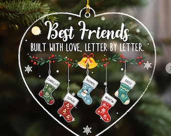 Side By Side Always - Personalized Custom 3D Effect Acrylic Ornament