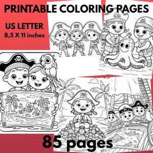 85 pirate coloring pages for kids to print PDF