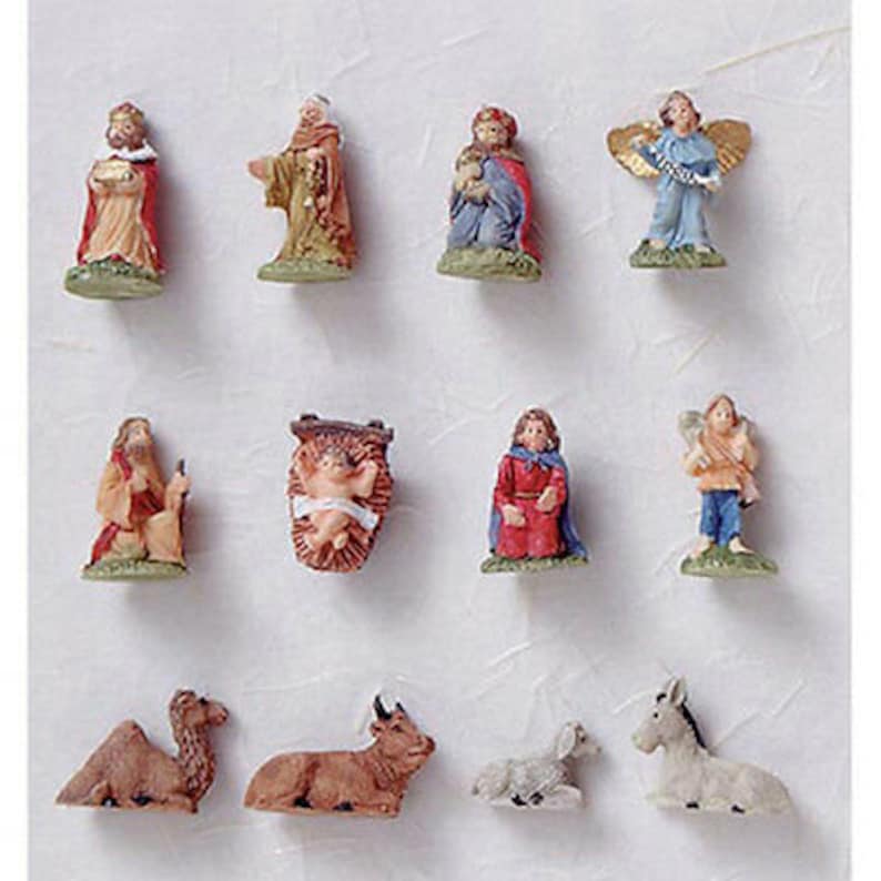 Darice Christmas Decor Miniature Nativity Ornaments 12pc Set Etsy