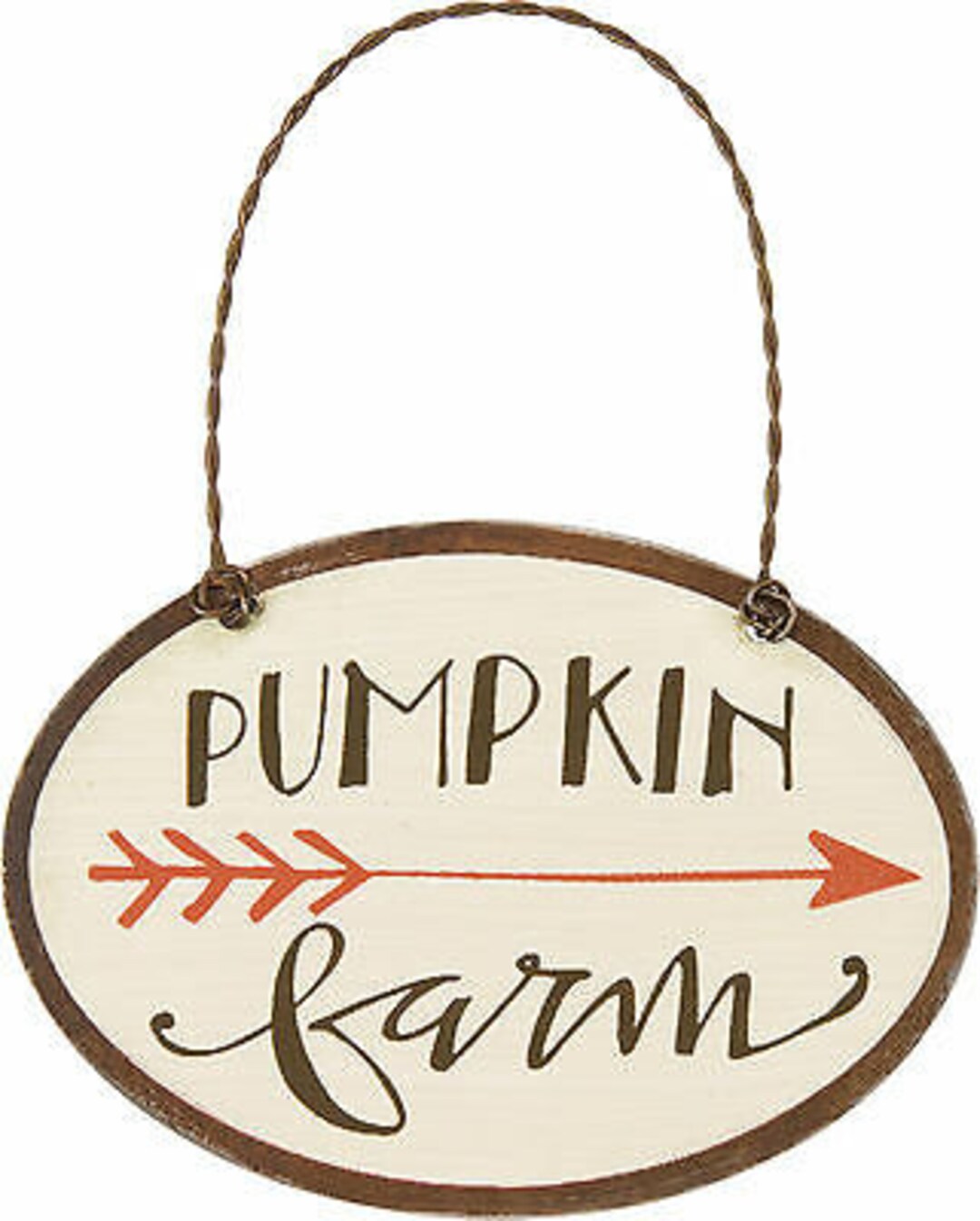 PBK Fall Decor Small Tin Ornament Sign Pumpkins Farm Arrow - Etsy