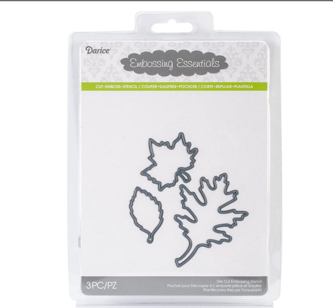 Darice Embossing Essentials Dies, Cut Leaves, 3pack Etsy