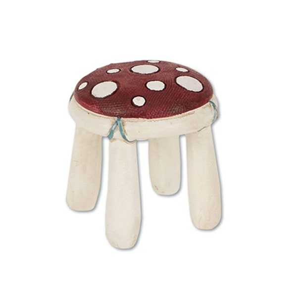 MW Studio M Spring Decor - Fairy Garden Mini Resin Toad Mushroom Stool