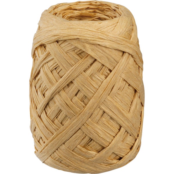 PBK Craft Supply - Primitive Farmhouse Natural Raffia Paper Ribbon 75ft