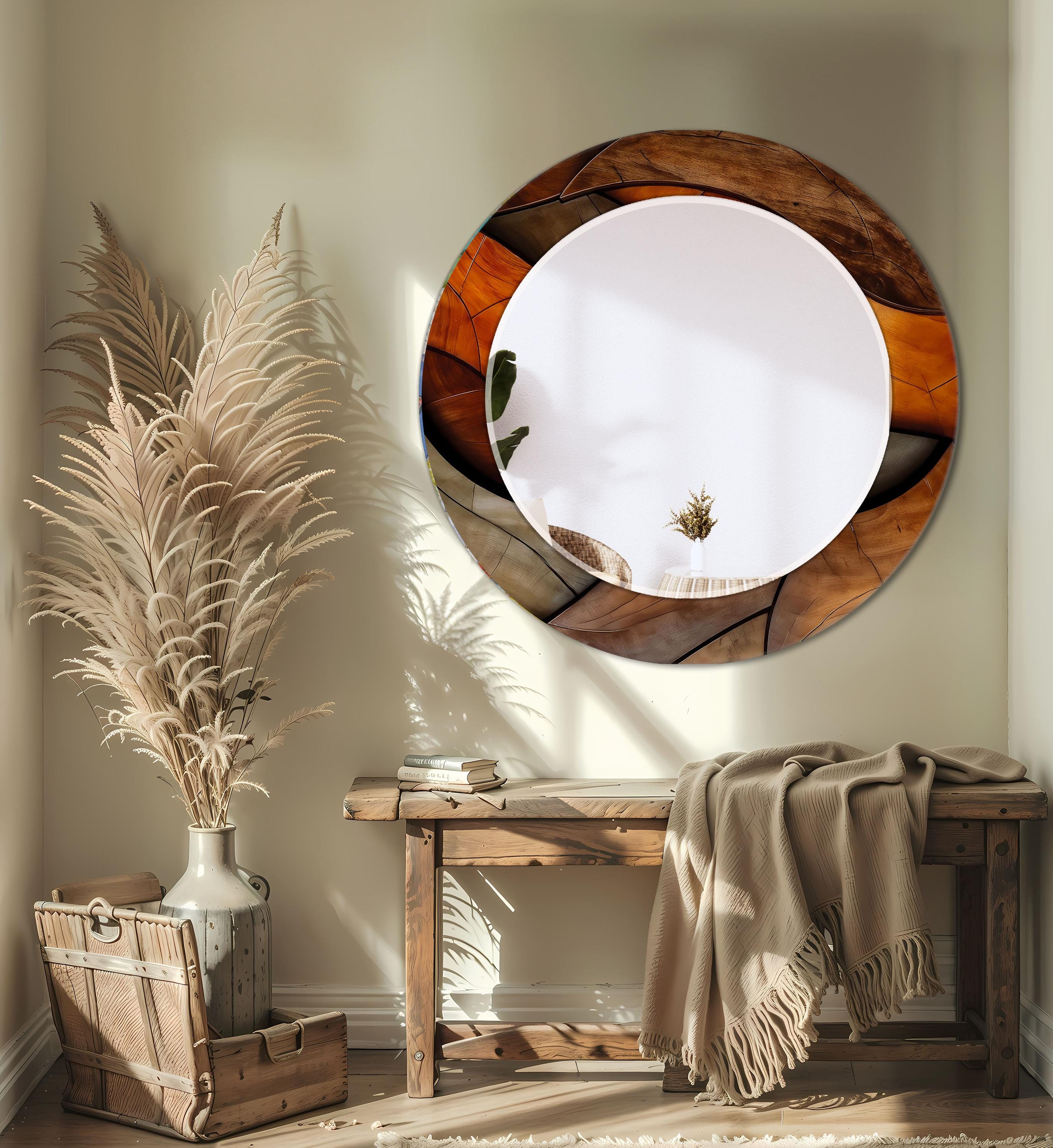 Bronze Wave Tempered Glass Wall Mirror | Modern Luxury Decor - Etsy