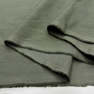 Olivgrönt 100 % bomullsdenimtyg för byxor, jackor, väskor, DIY-sömnad (150 cm/59 tum)