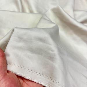 Ivory Twill Tencel Fabric– Soft Drape Eco Friendly Lyocell-Dresses-Blouses-Sewing(142 cm/56") image 2