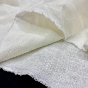 Ecru weicher 100% Leinen Stoff für Kleidung, DIY-Projekte-Home Decor (150 cm breit)