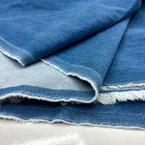 Blau gewaschener Baumwoll-Denim-Stoff: weich Stonewashed 10 Unzen, Hosen, Jacken (150 cm breit)