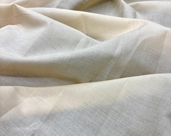 Cream 100% Cotton Voile Fabric for Dress-Shirt-Lining,Home Textiles(Wide 150 cm/59")