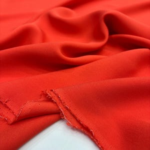 Tomato Red 100% Mongolian Silk Fabric for Dress-Blouse-Scarf-Apparel(140 cm/55" Wide)