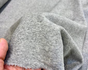 Gray Wool Cashmere Fabric by the Yard:Coats-Jackets-Pants(Wide 150 cm/59 in)
