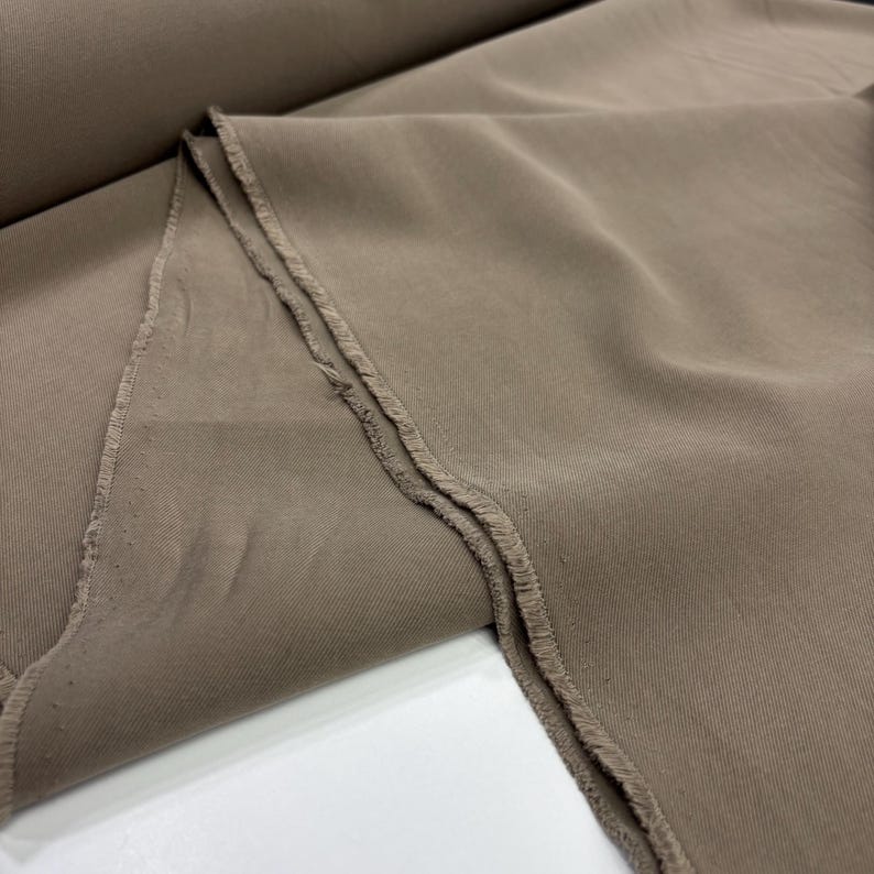 Sage Green Washed Natural Tencel Fabric– Soft Drape Eco Friendly Lyocell-Dresses-Blouses-Sewing(142 cm/56") image 7