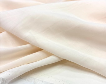 Ivory (vanilla tone) 100% Cotton Voile Fabric for Dress-Shirt-Lining,Home Textiles(150 cm/59")