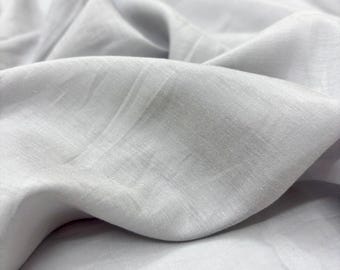 Gray Cotton Voile Fabric: Silky Soft Lightweight Material(150cm Wide)