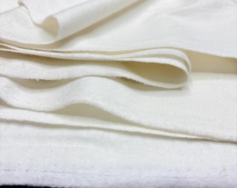Ecru Wool Felt Fabric for Coats-Jackets-Pants-Home Textiles(Wide 150 cm/59 in)