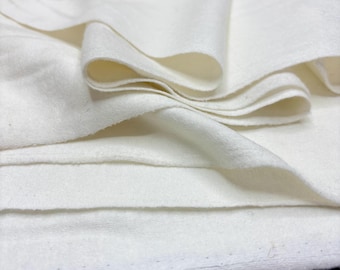 Ecru Wool Felt Fabric for Coats-Jackets-Pants-Home Textiles(Wide 150 cm/59 in)