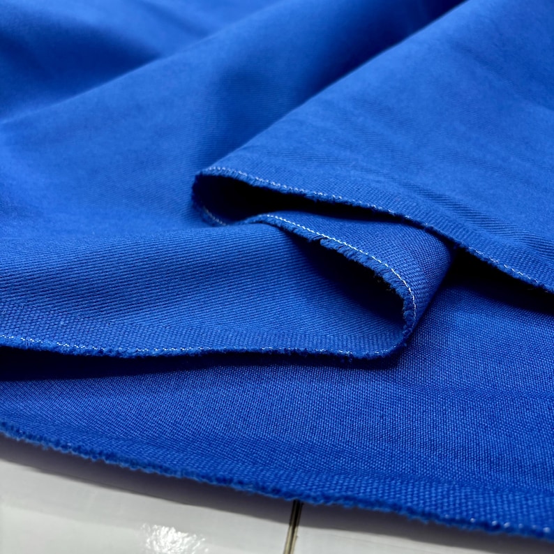Durable cotton denim textile for sewing
