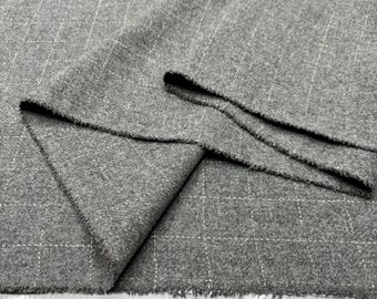 Grauer Wollstoff auf Grau: Mantel, Jacke, Blazer, Stoff (150 cm breit)